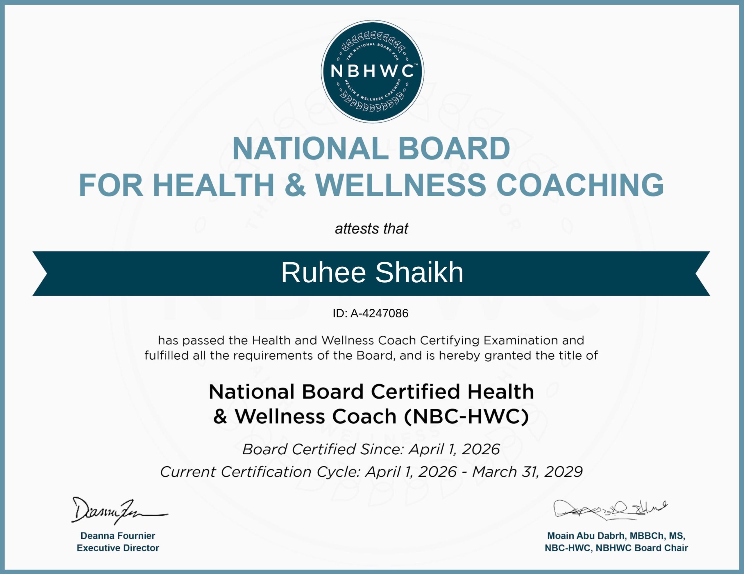 Certified Coach Certificate